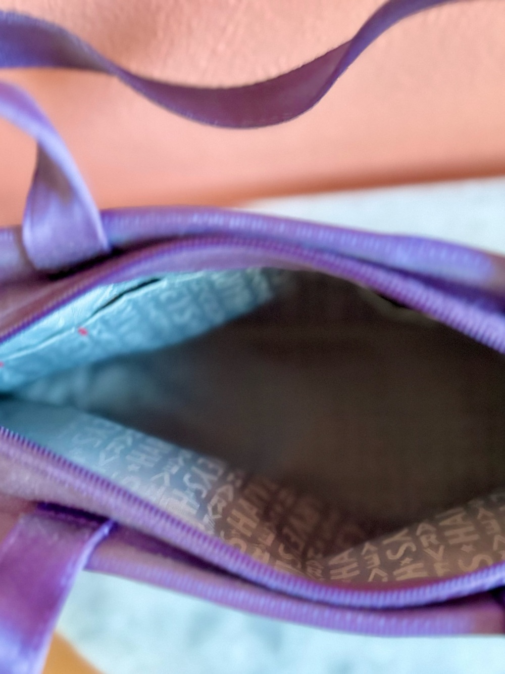 Harveys Purple Woven Ribbon Shoulder Bag - Picture 4 of 8